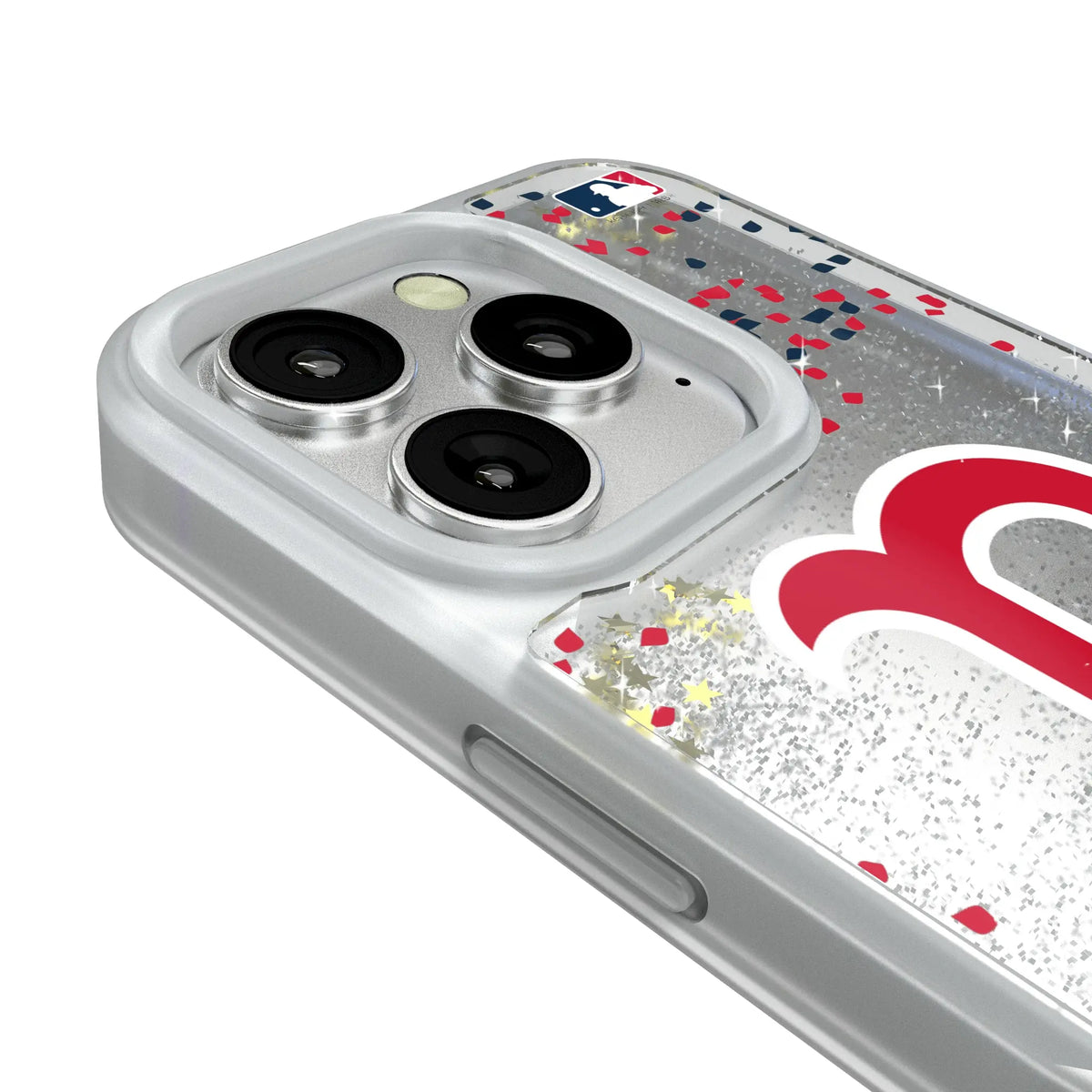 Boston Red Sox Confetti Glitter Phone Case for Apple iPhone