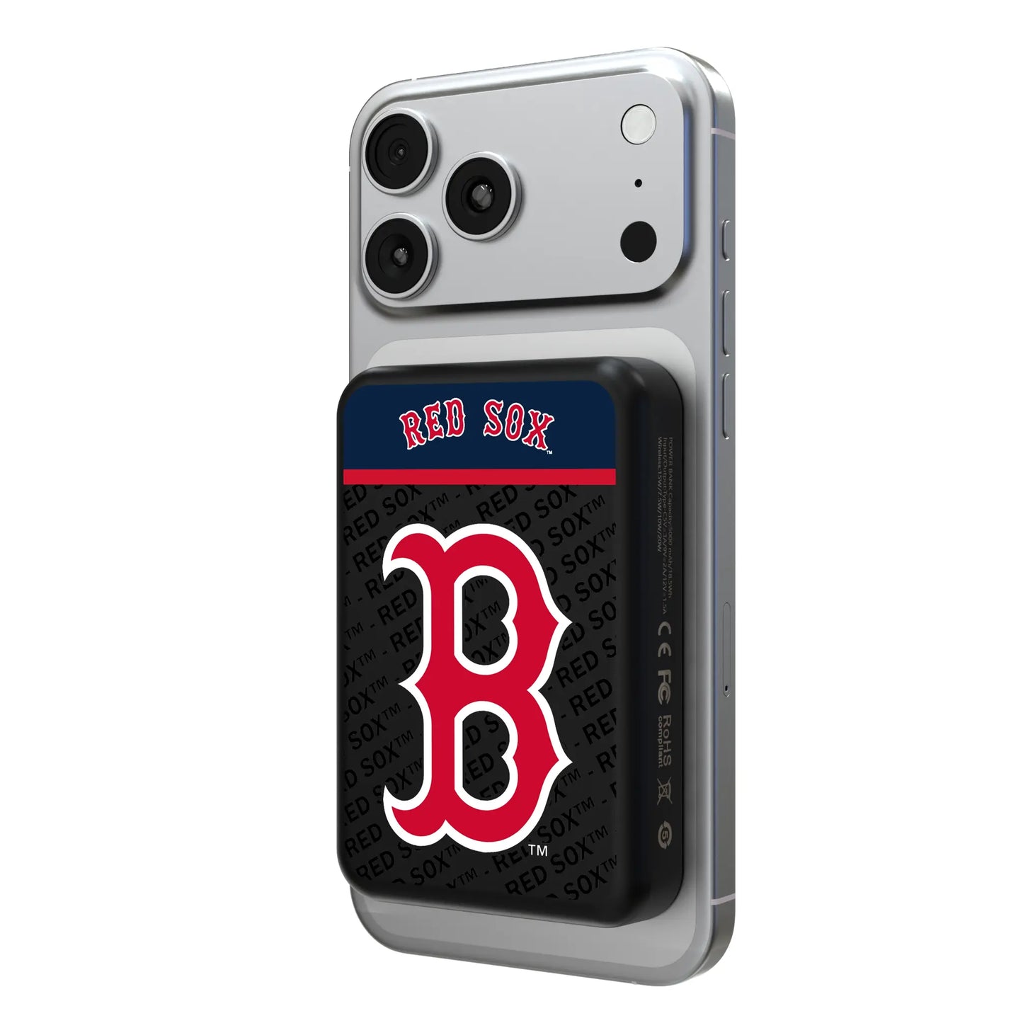 Boston Red Sox Endzone Plus Wireless Mag Power Bank