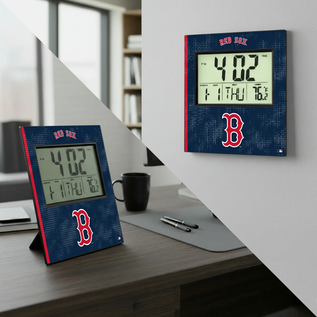 Boston Red Sox Hatch Wall Clock