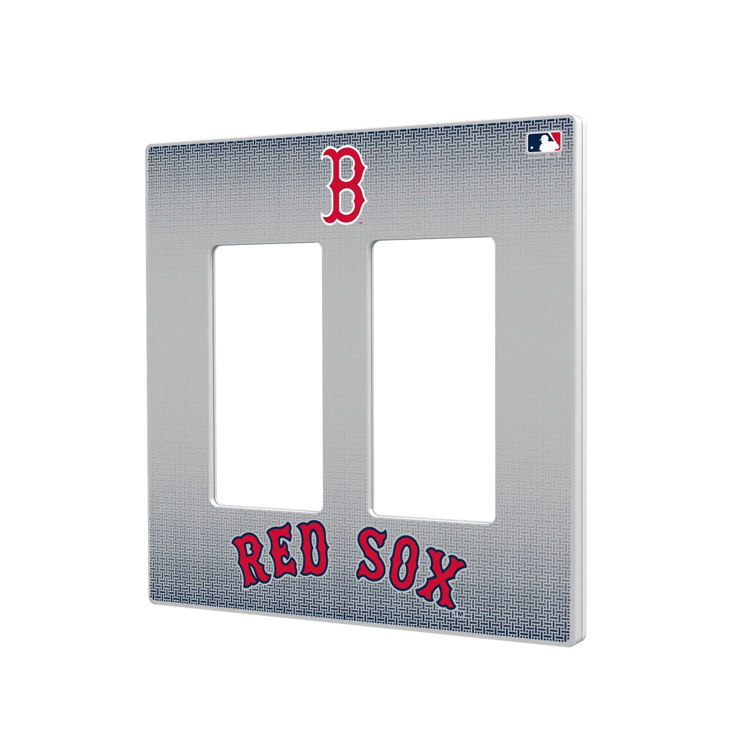 Boston Red Sox Linen Hidden-Screw Light Switch Plate