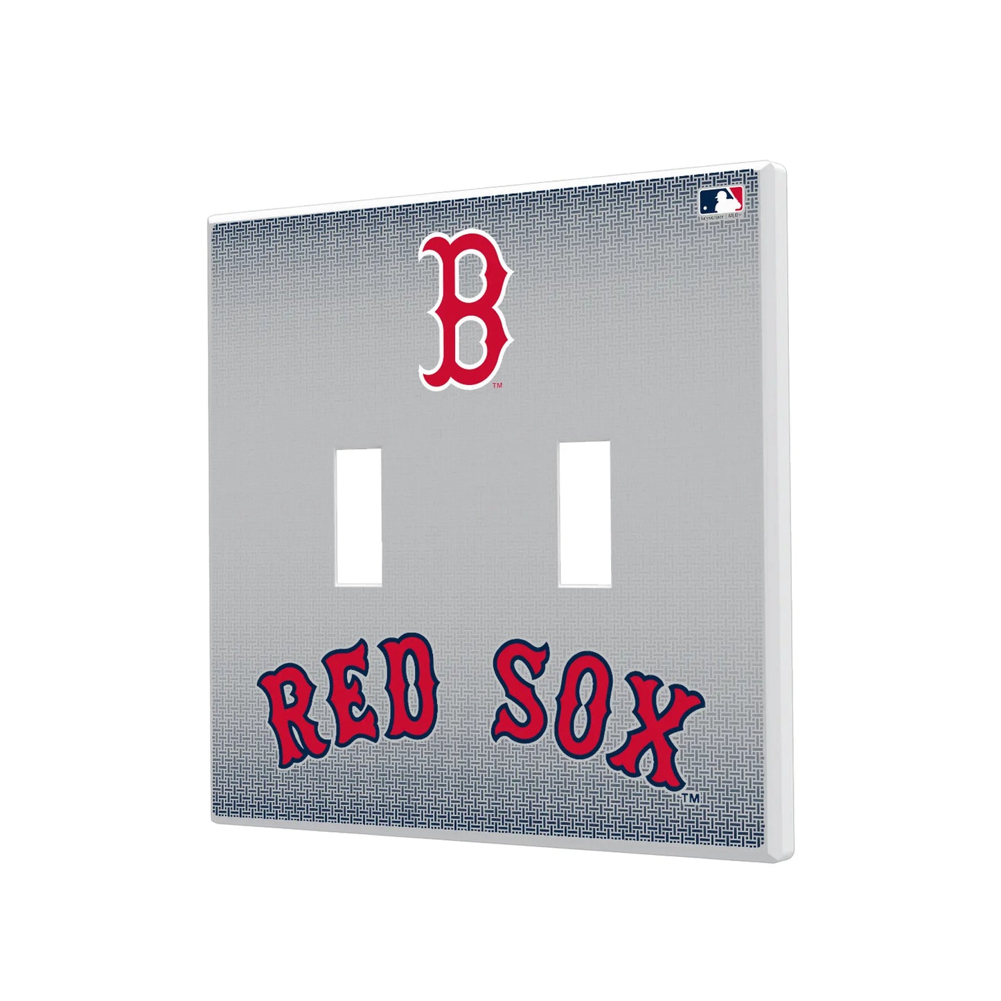 Boston Red Sox Linen Hidden-Screw Light Switch Plate