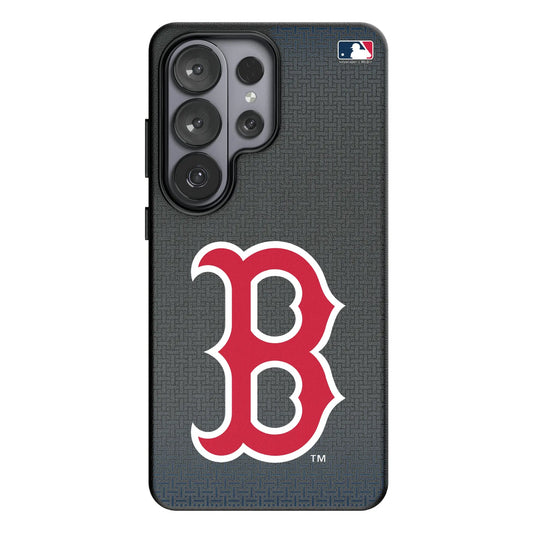 Boston Red Sox Linen MagSafe Compatible Phone Case for Samsung Galaxy
