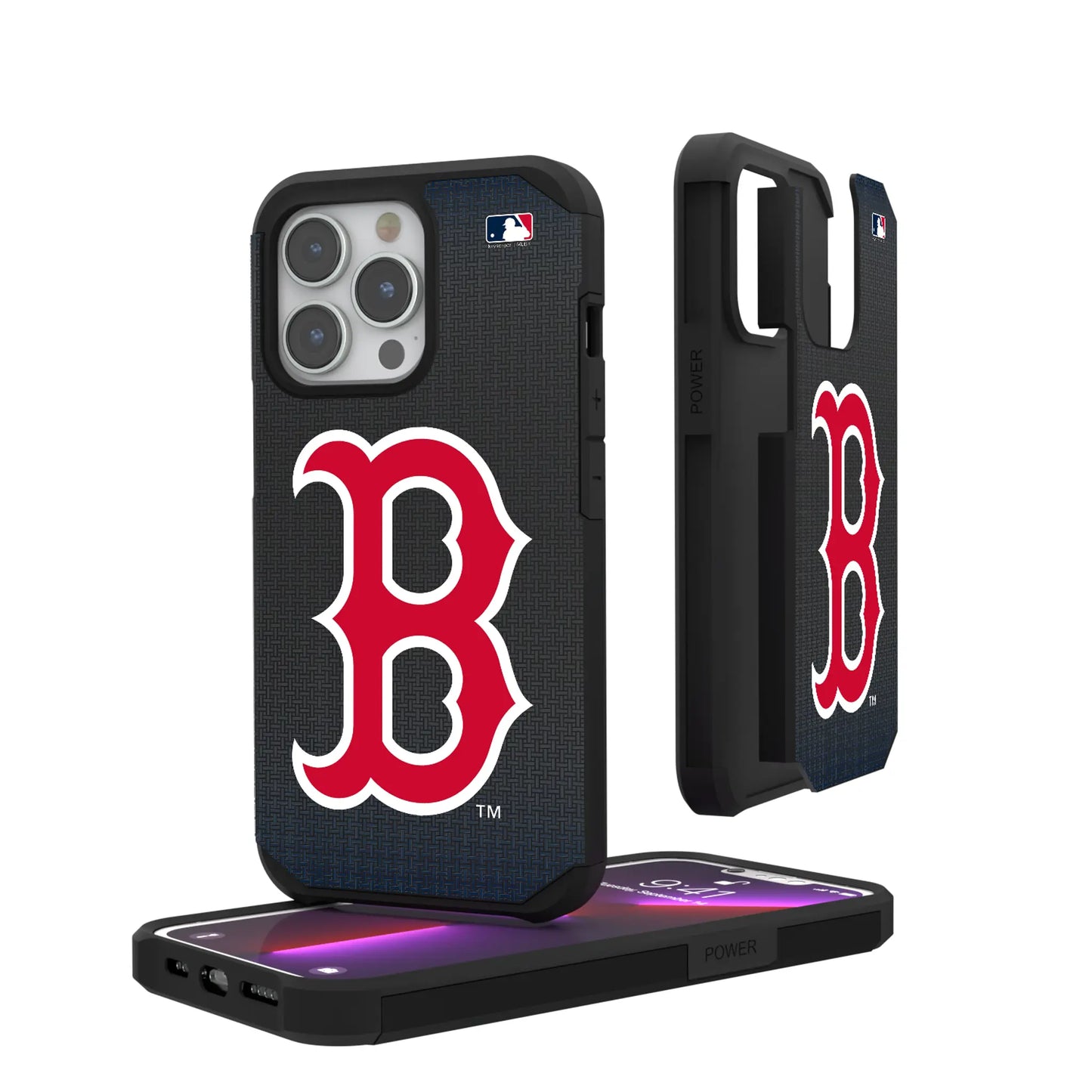 Boston Red Sox Linen Rugged Phone Case for Apple iPhone