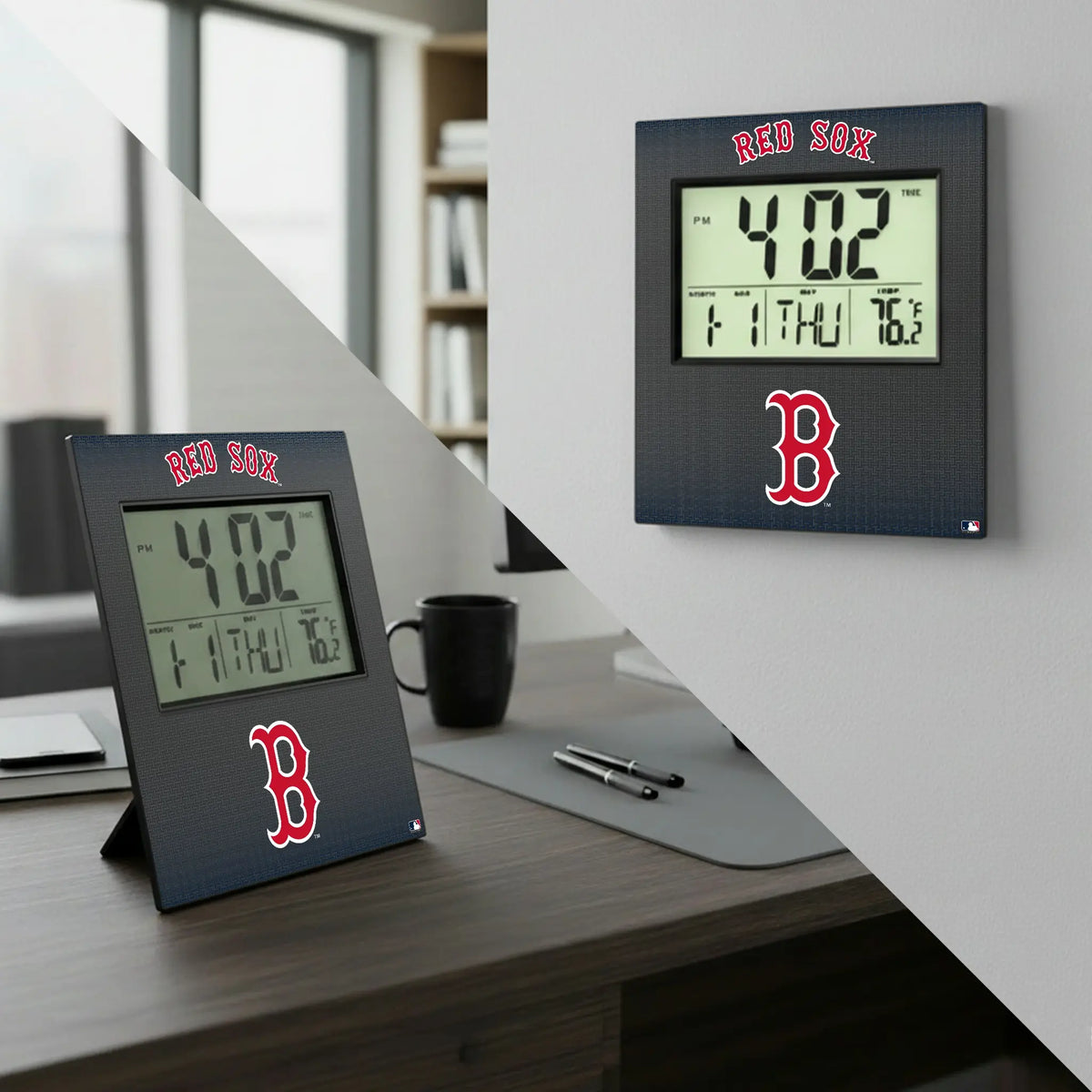 Boston Red Sox Linen Wall Clock