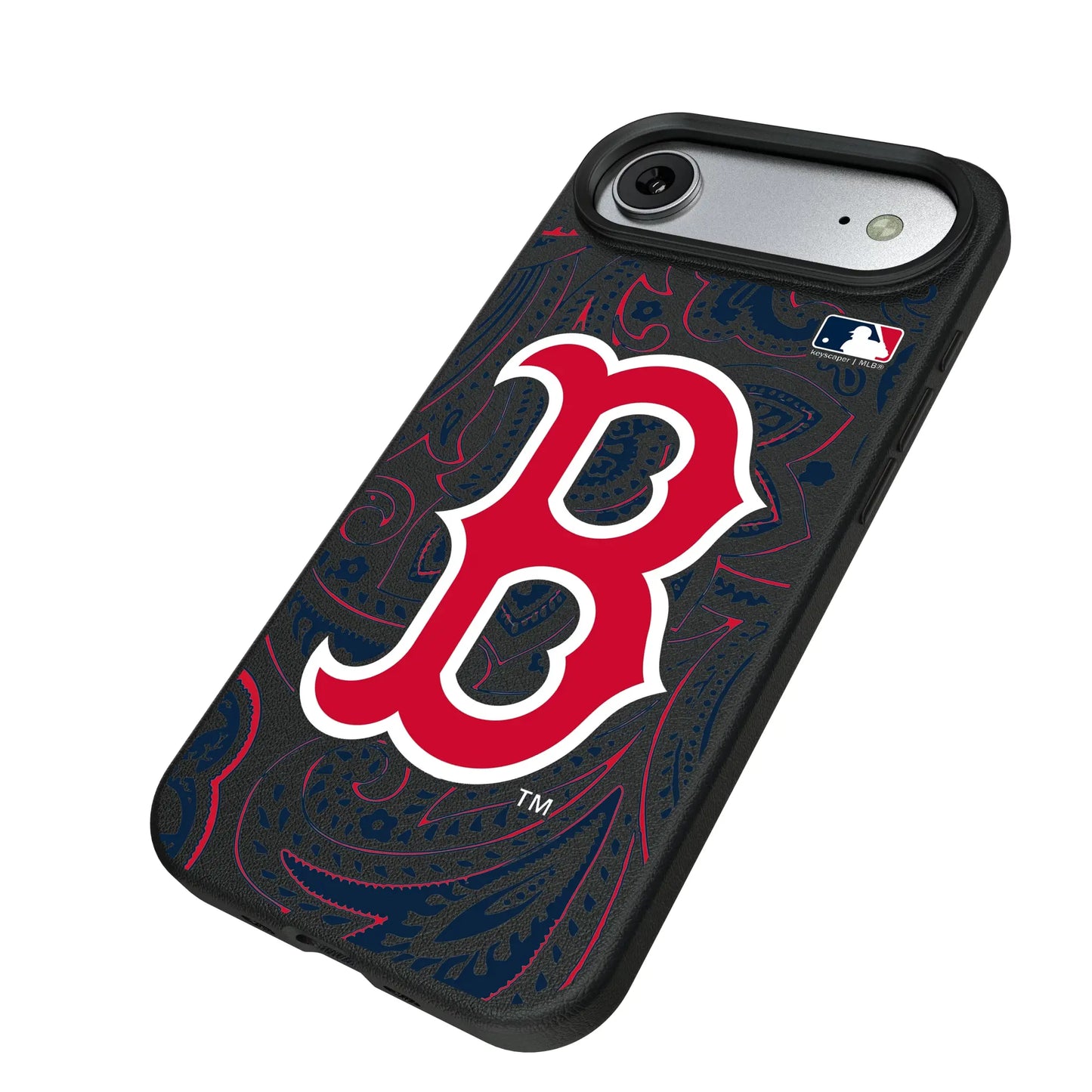 Boston Red Sox Paisley MagSafe Compatible Phone Case for Apple iPhone