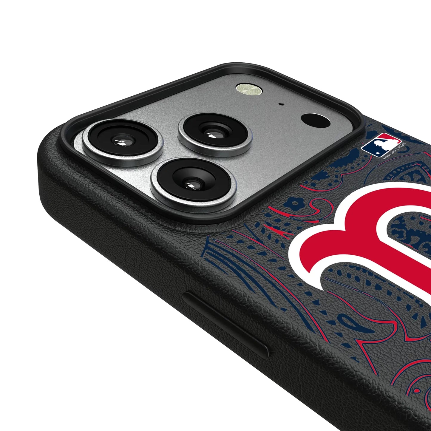 Boston Red Sox Paisley MagSafe Compatible Phone Case for Apple iPhone