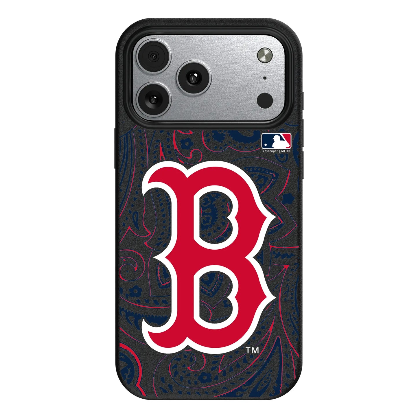 Boston Red Sox Paisley MagSafe Compatible Phone Case for Apple iPhone