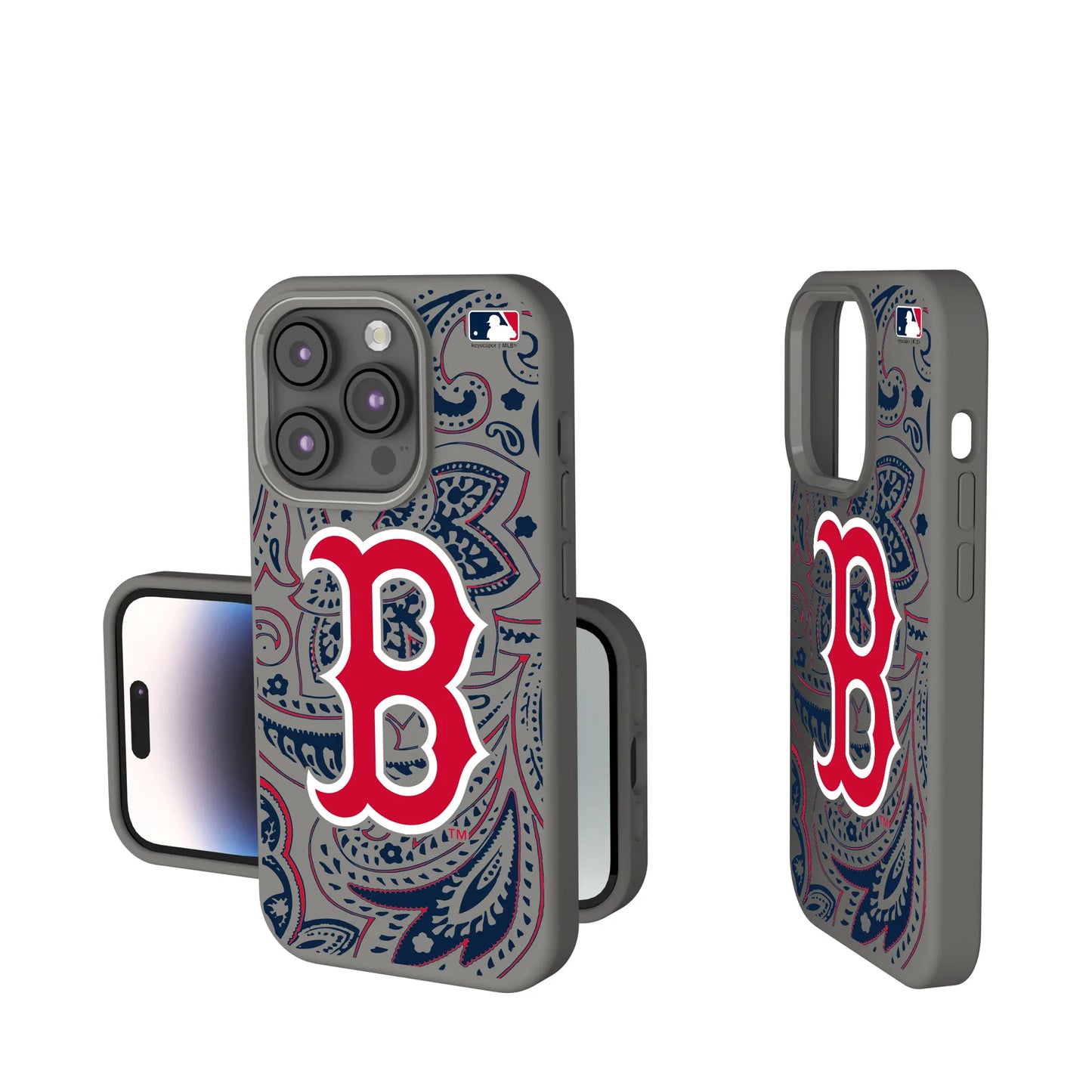 Boston Red Sox Paisley Soft Touch Phone Case for Apple iPhone