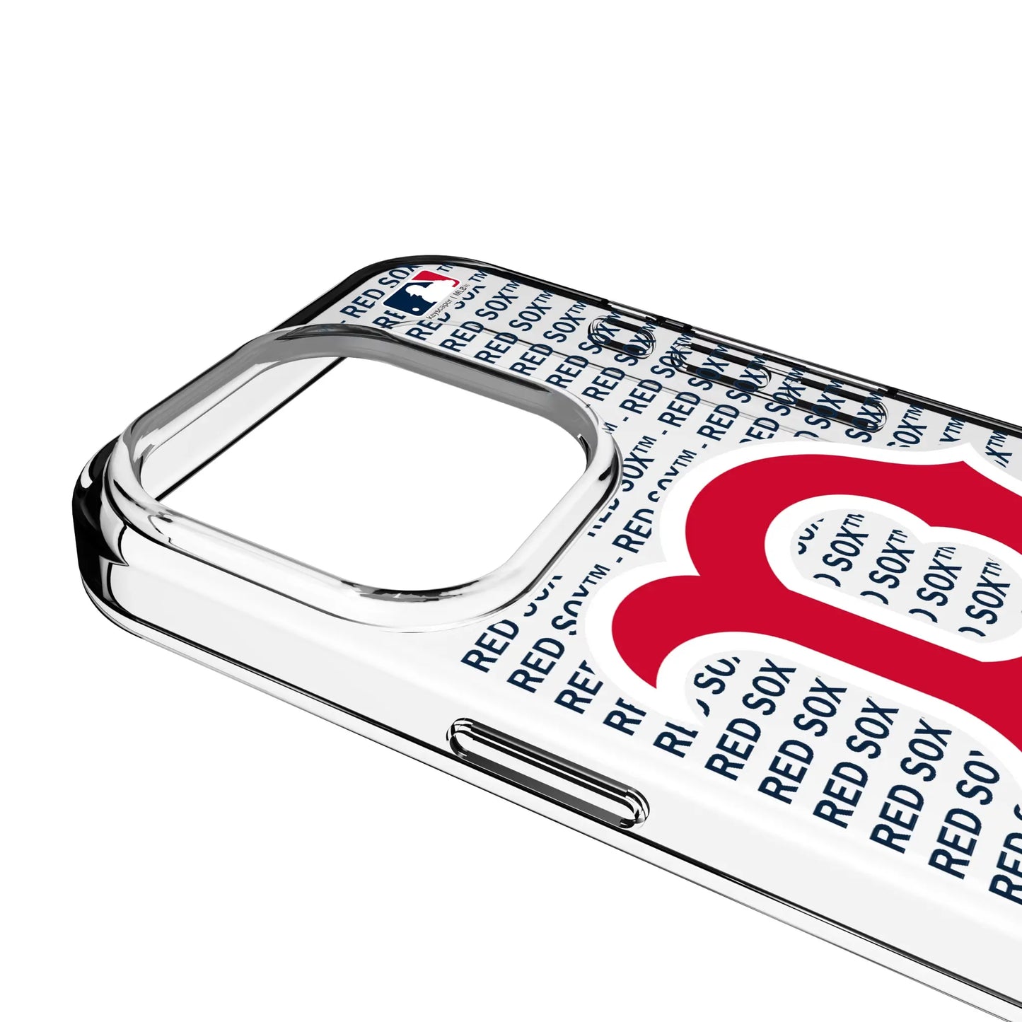 Boston Red Sox Text Backdrop Clear Phone Case for Apple iPhone