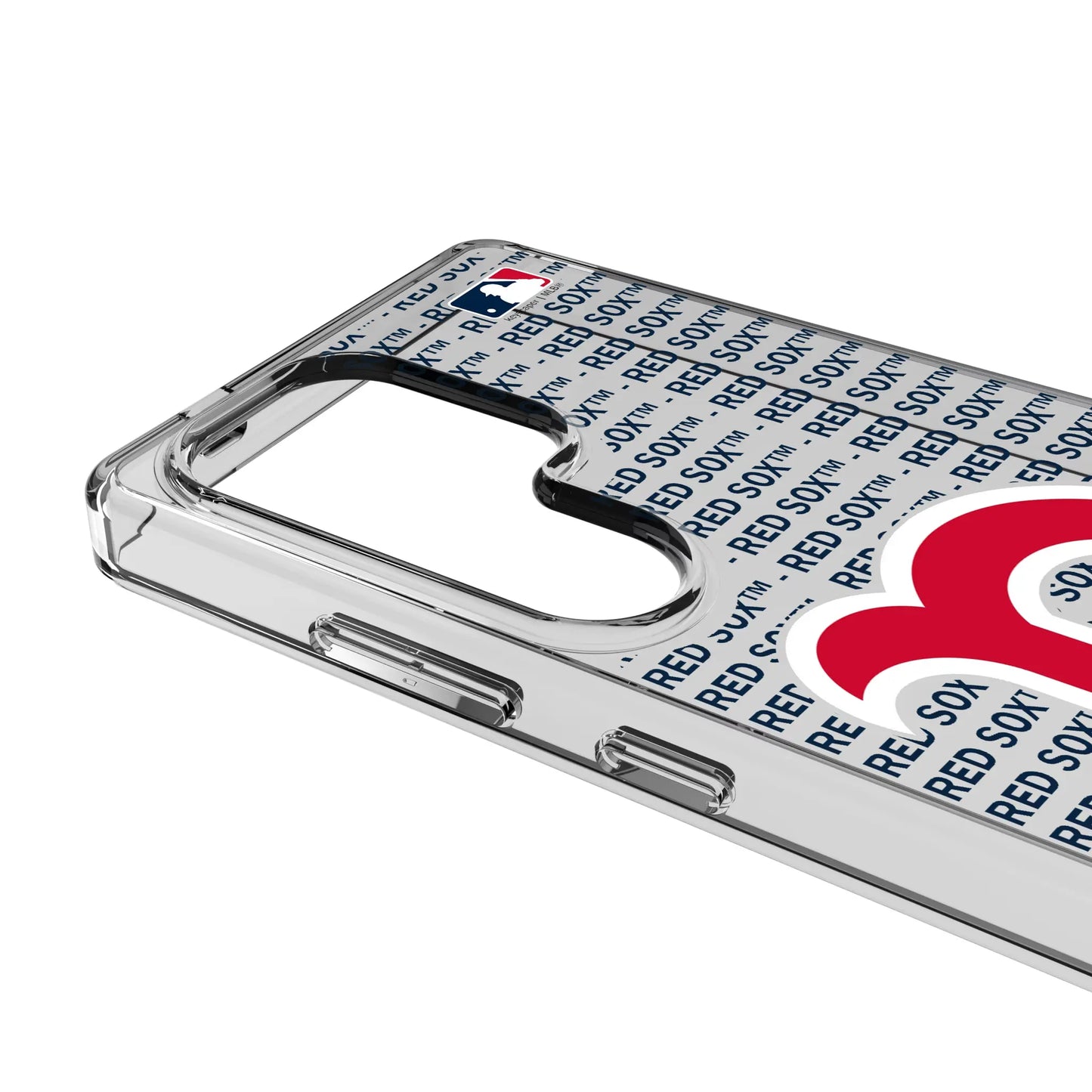 Boston Red Sox Text Backdrop Clear Phone Case for Samsung Galaxy