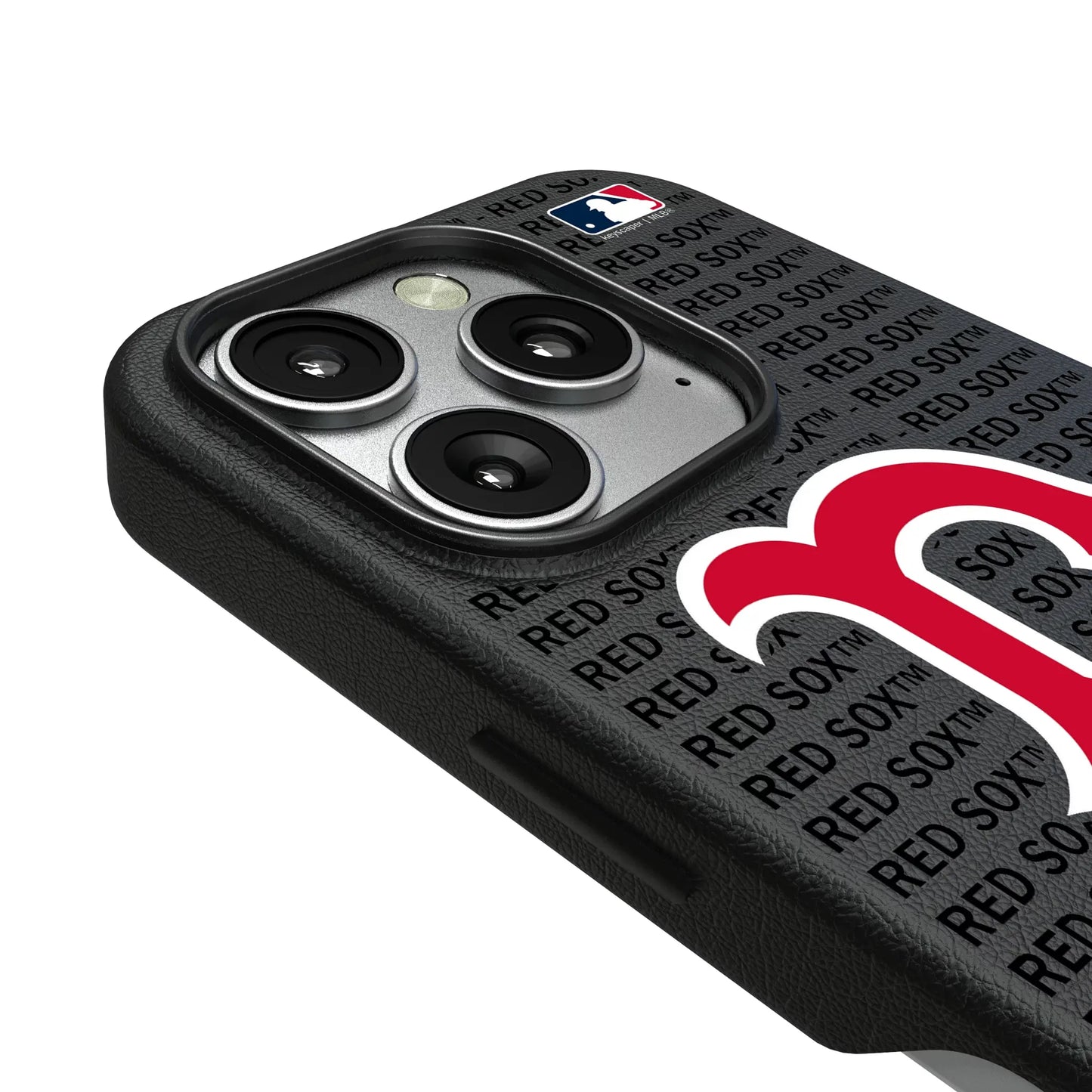 Boston Red Sox Text Backdrop MagSafe Compatible Phone Case for Apple iPhone