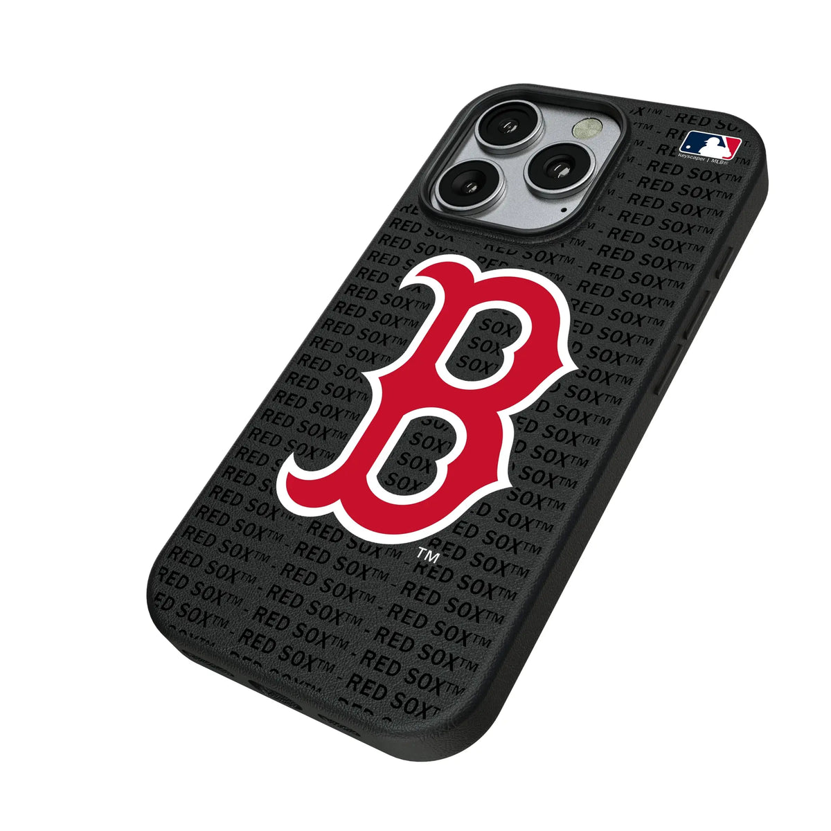 Boston Red Sox Text Backdrop MagSafe Compatible Phone Case for Apple iPhone