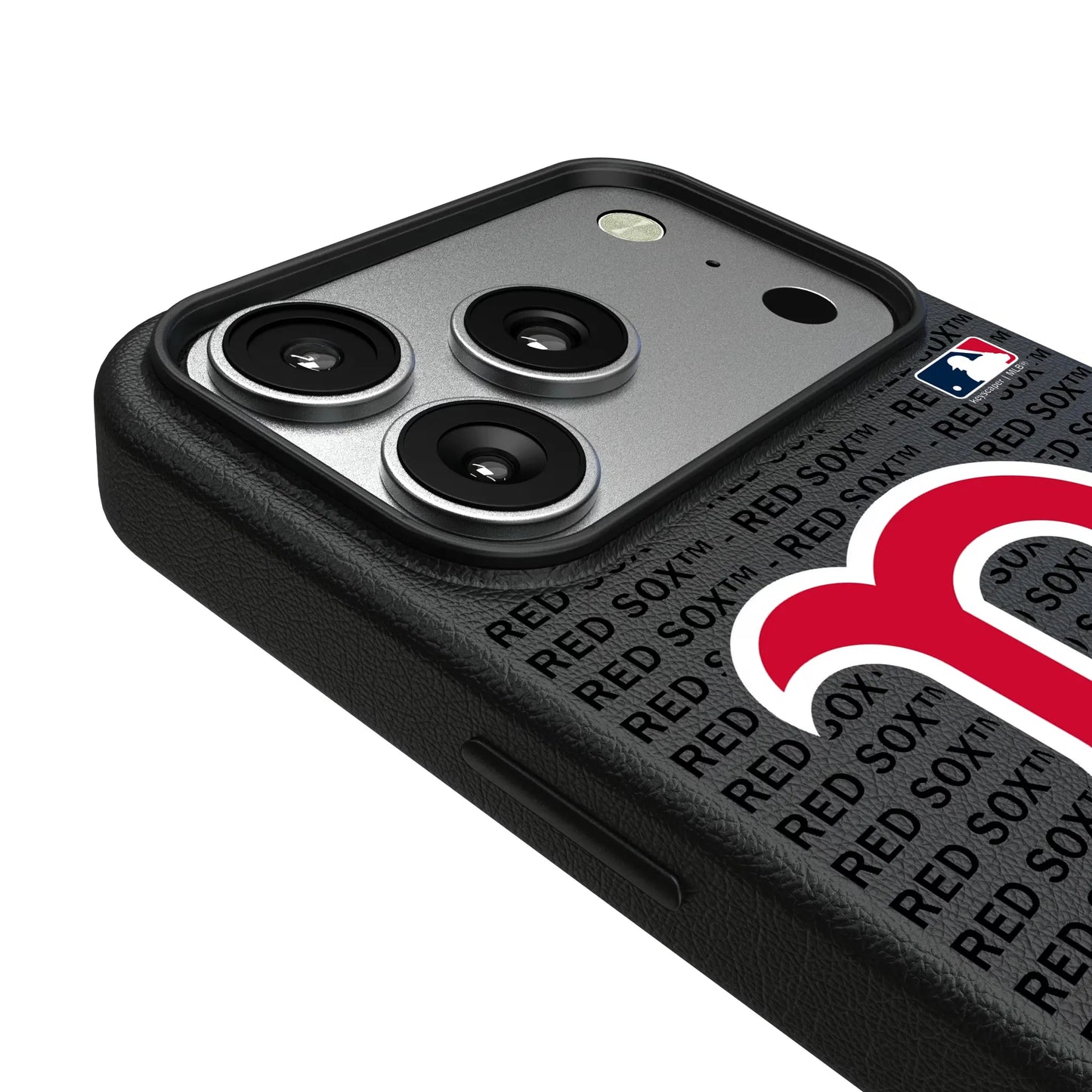Boston Red Sox Text Backdrop MagSafe Compatible Phone Case for Apple iPhone