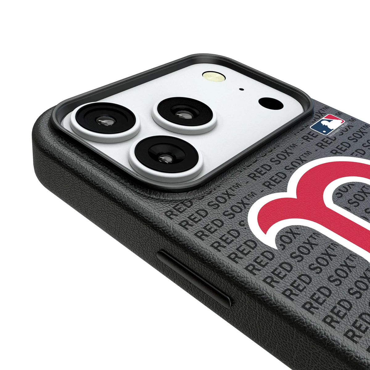 Boston Red Sox Text Backdrop MagSafe Compatible Phone Case for Apple iPhone