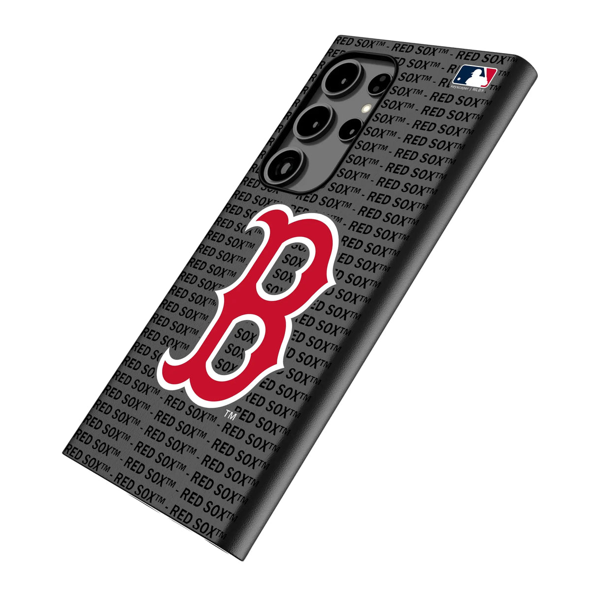 Boston Red Sox Text Backdrop MagSafe Compatible Phone Case for Samsung Galaxy