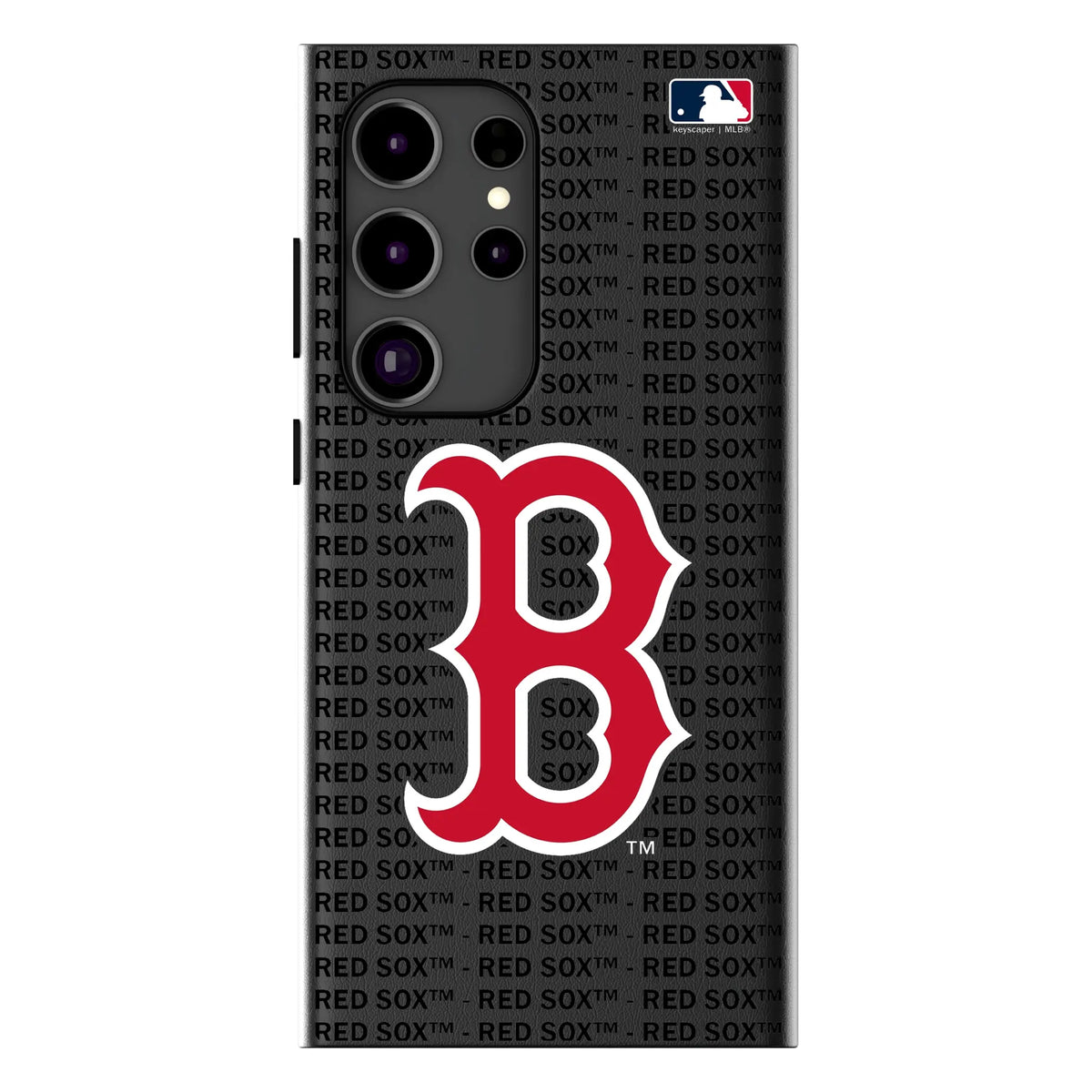 Boston Red Sox Text Backdrop MagSafe Compatible Phone Case for Samsung Galaxy