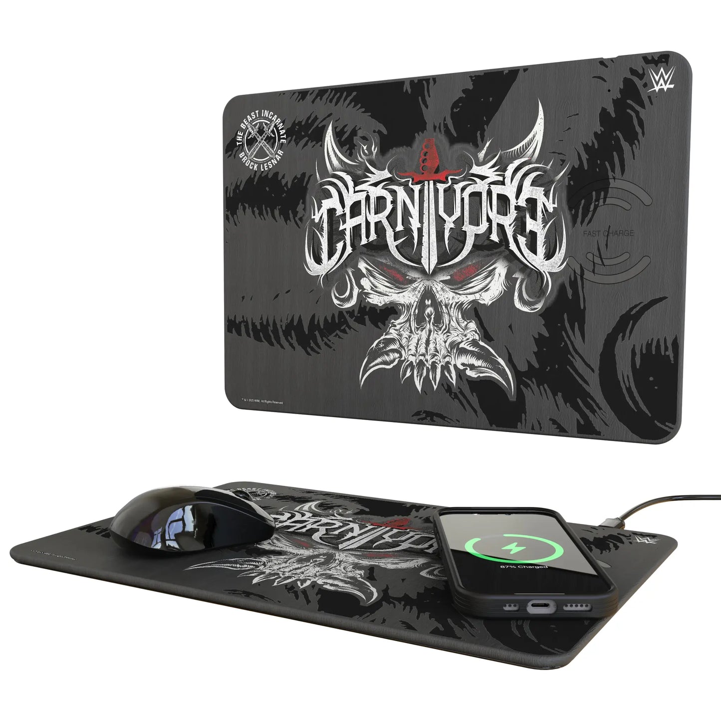 Brock Lesnar Impact 15-Watt Wireless Charger and Mouse Pad