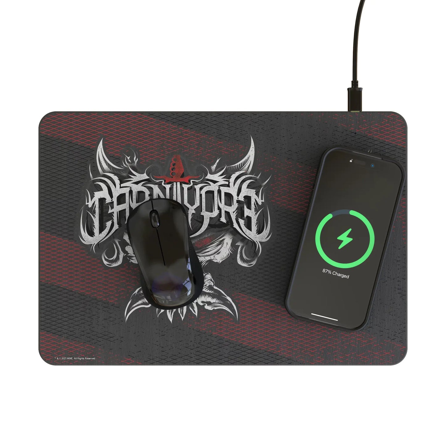 Brock Lesnar Steel 15-Watt Wireless Charger and Mouse Pad