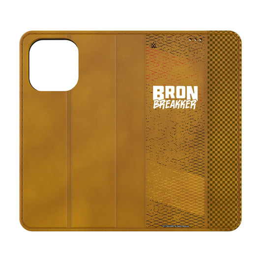 Bron Breakker Steel Folio Phone Case for Apple iPhone