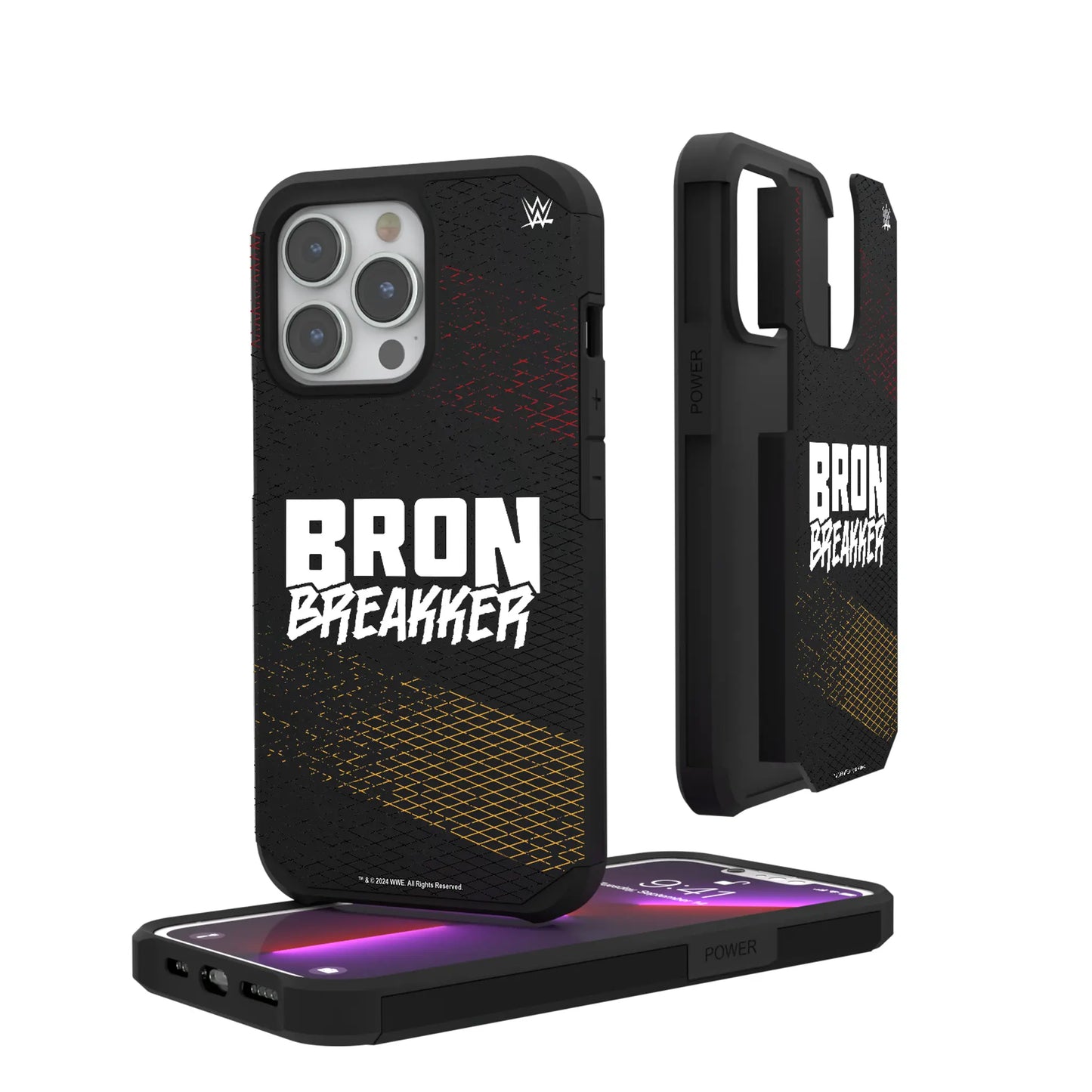 Bron Breakker Steel Rugged Phone Case for Apple iPhone