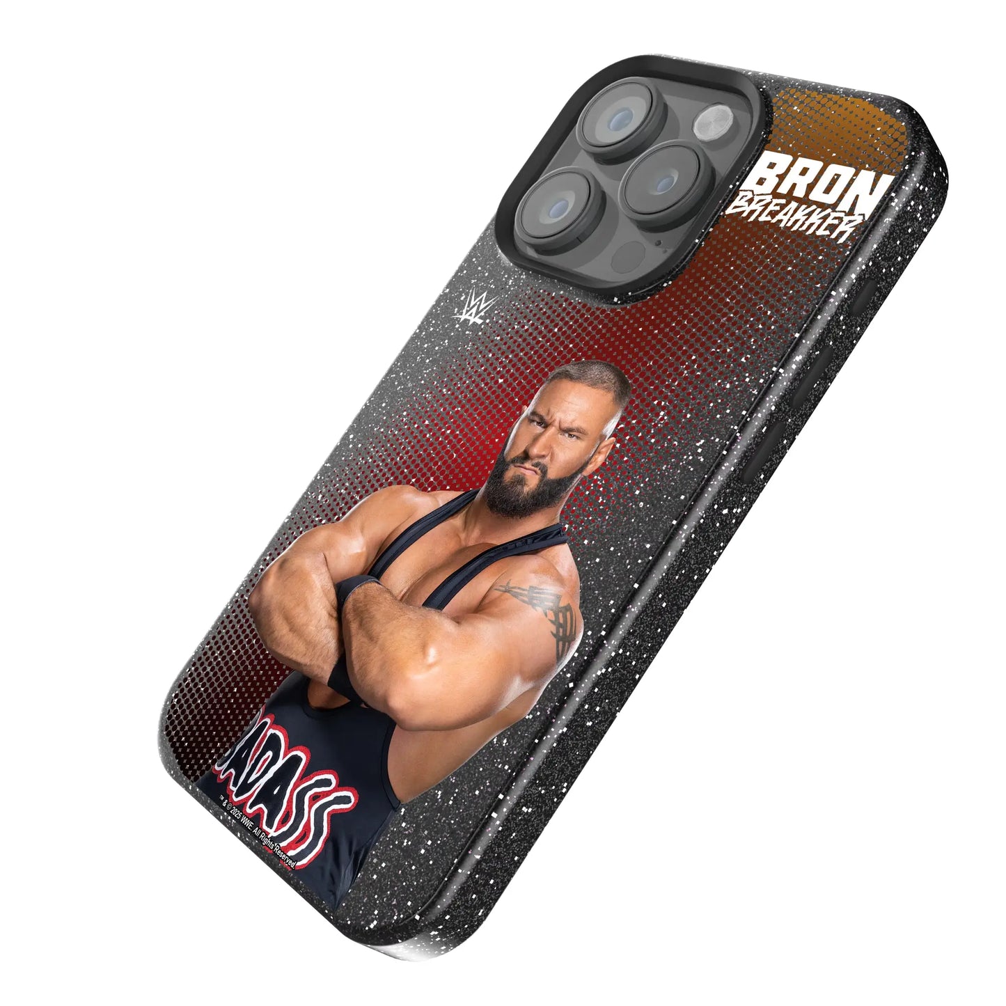 Bron Breakker Superstar Black Bling Phone Case for Apple iPhone