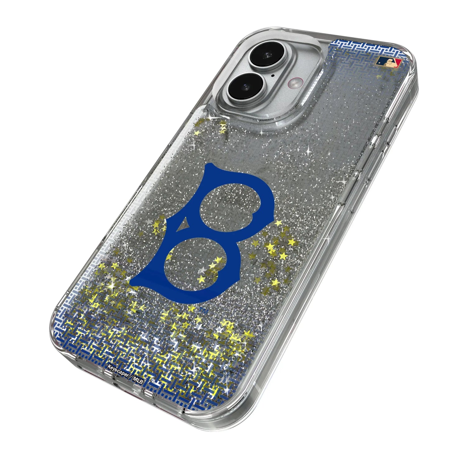 Brooklyn Dodgers 1949-1957 - Cooperstown Collection Linen Glitter Phone Case for Apple iPhone
