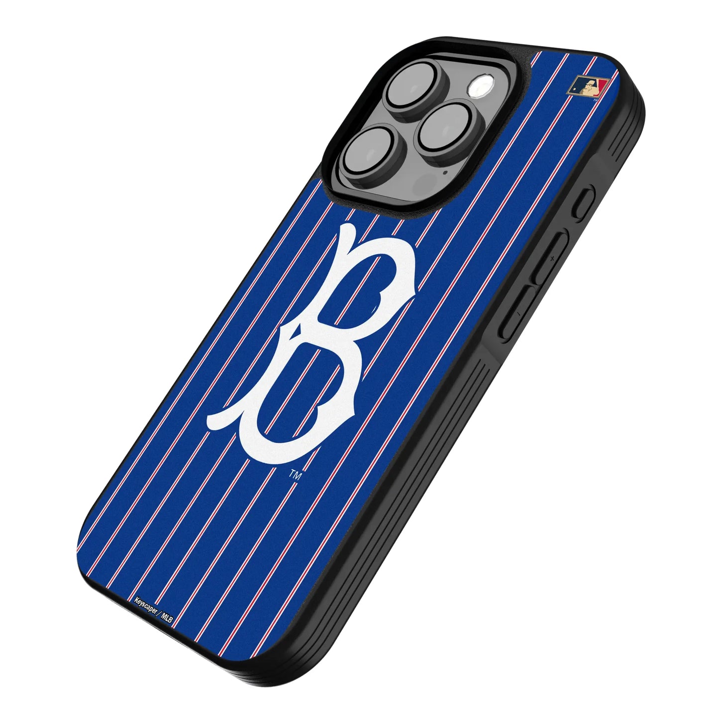 Brooklyn Dodgers 1949-1957 - Cooperstown Collection Pinstripe Bump Phone Case for Apple iPhone