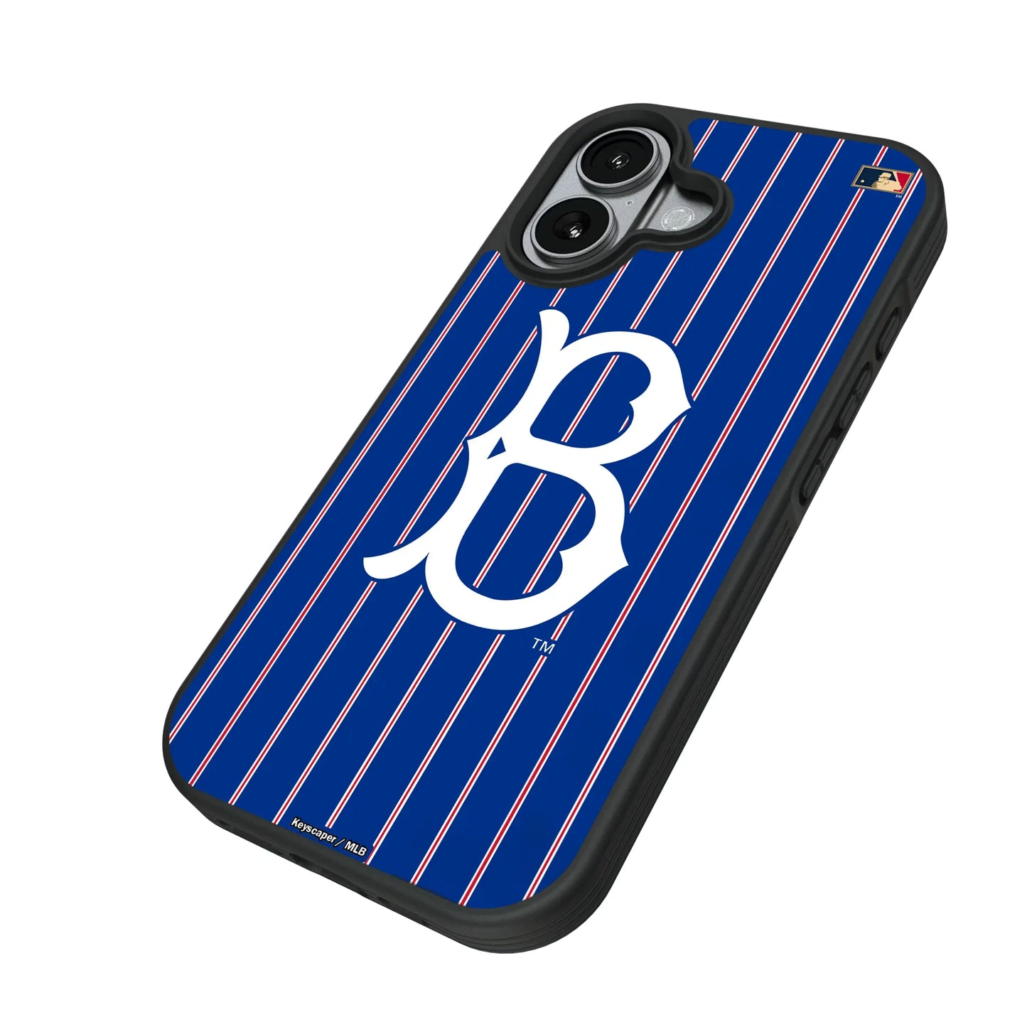 Brooklyn Dodgers 1949-1957 - Cooperstown Collection Pinstripe Bump Phone Case for Apple iPhone