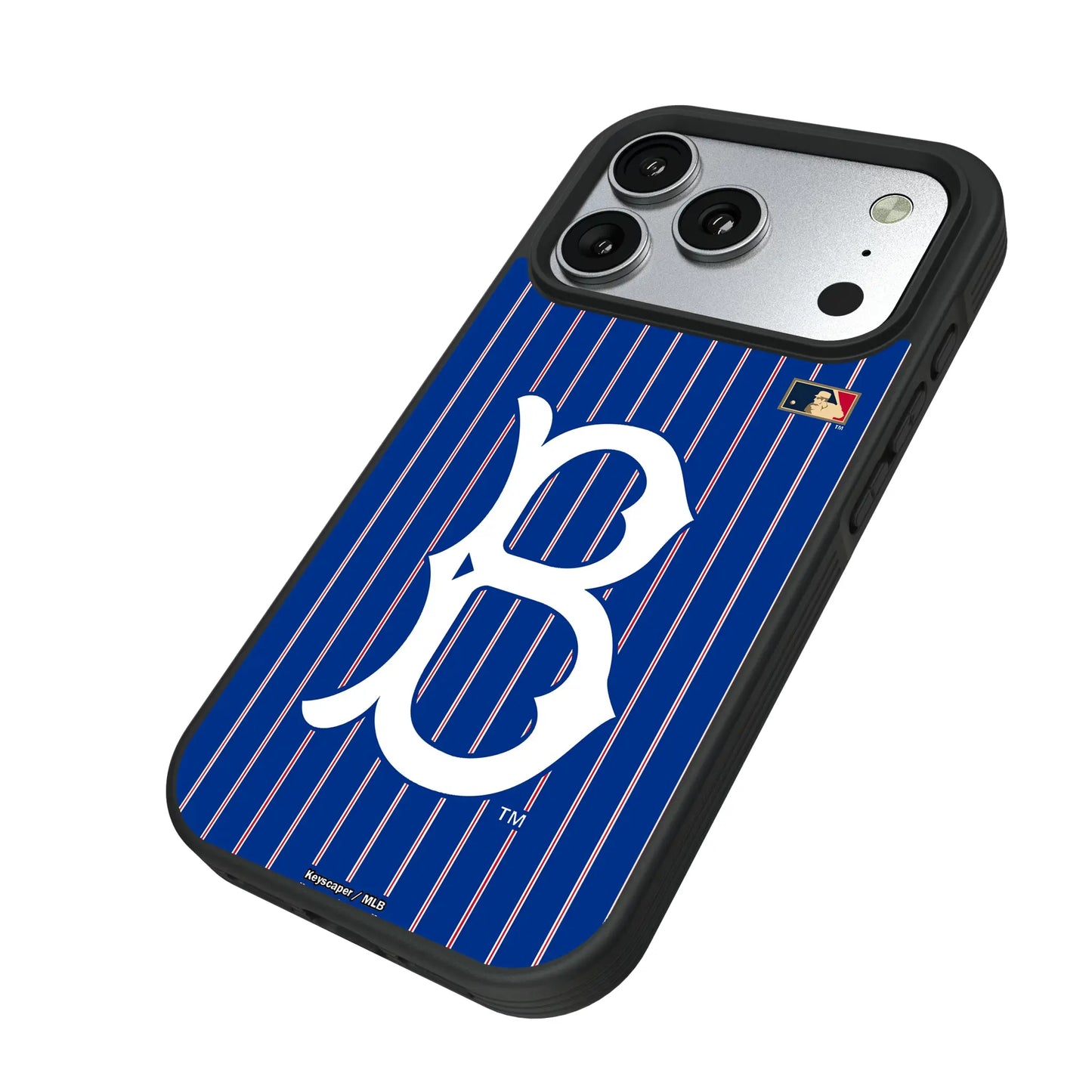 Brooklyn Dodgers 1949-1957 - Cooperstown Collection Pinstripe Bump Phone Case for Apple iPhone