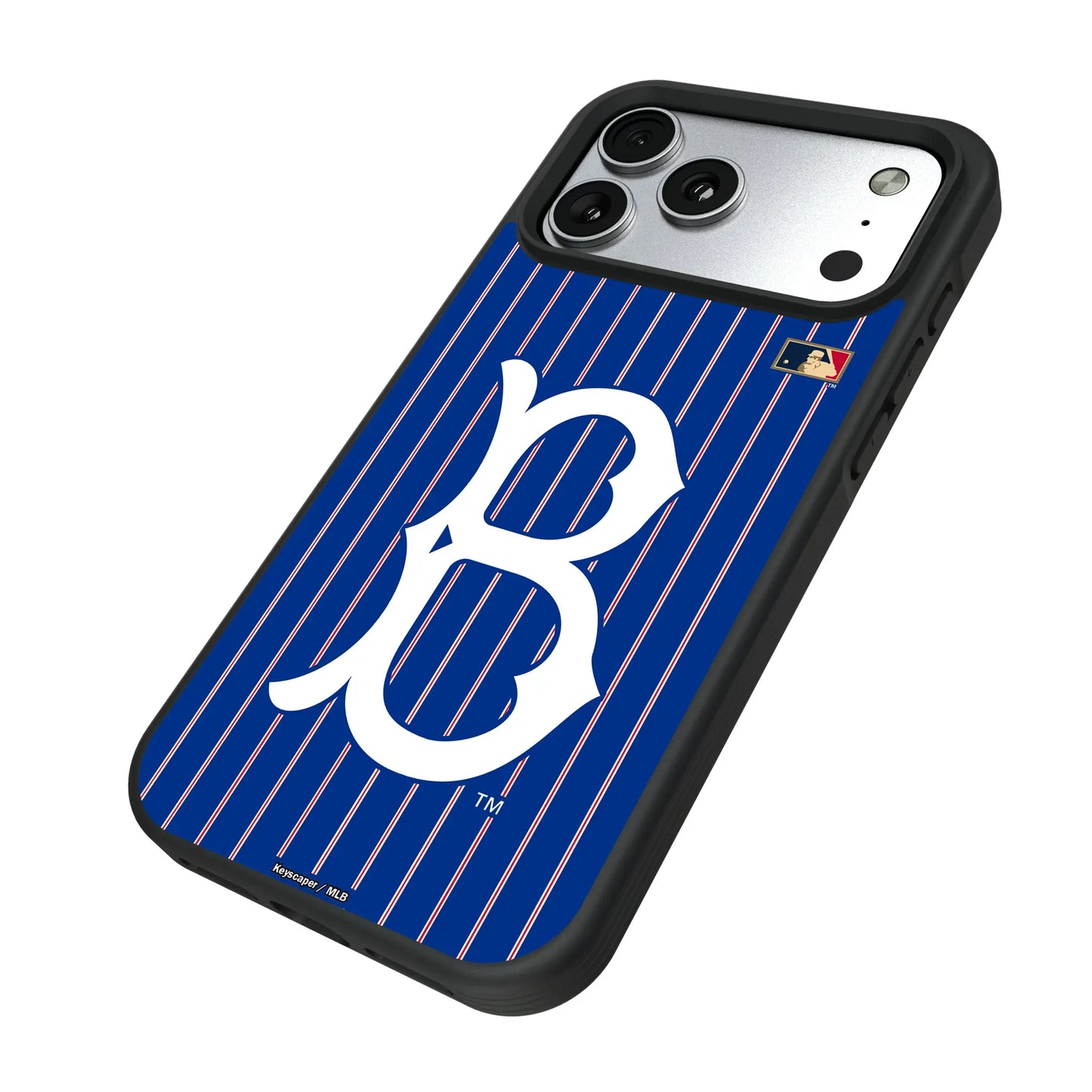 Brooklyn Dodgers 1949-1957 - Cooperstown Collection Pinstripe Bump Phone Case for Apple iPhone