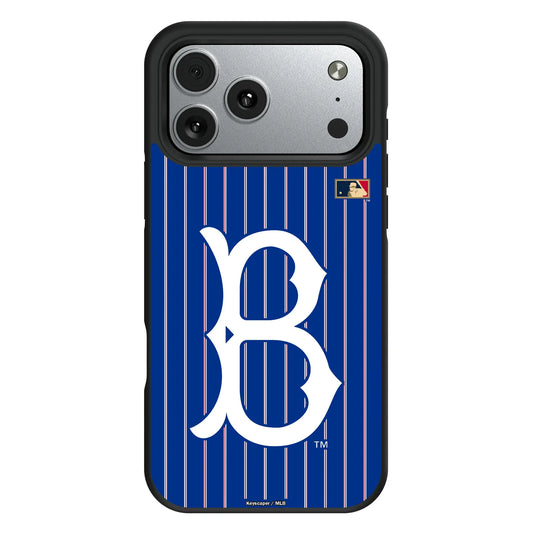 Brooklyn Dodgers 1949-1957 - Cooperstown Collection Pinstripe Bump Phone Case for Apple iPhone