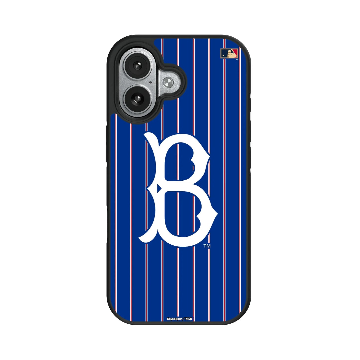 Brooklyn Dodgers 1949-1957 - Cooperstown Collection Pinstripe Bump Phone Case for Apple iPhone
