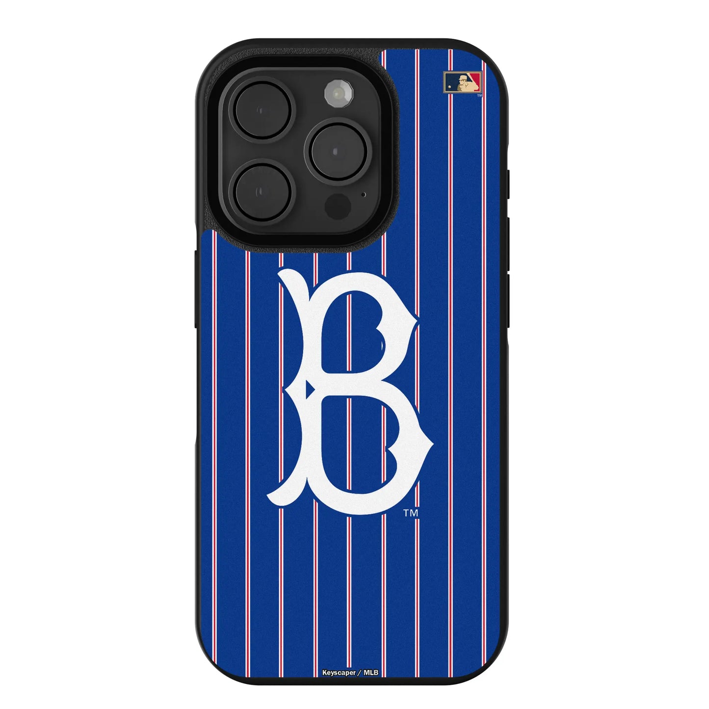 Brooklyn Dodgers 1949-1957 - Cooperstown Collection Pinstripe Bump Phone Case for Apple iPhone