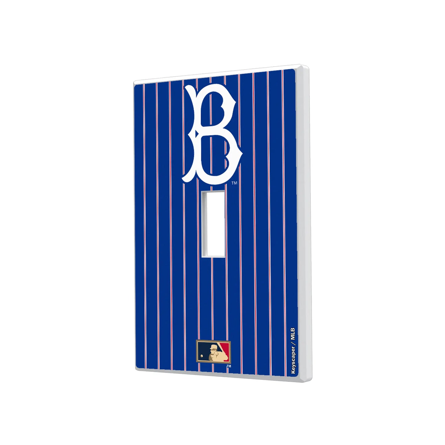 Brooklyn Dodgers 1949-1957 - Cooperstown Collection Pinstripe Hidden-Screw Light Switch Plate