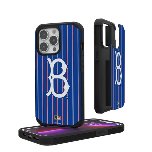 Brooklyn Dodgers 1949-1957 - Cooperstown Collection Pinstripe Rugged Phone Case for Apple iPhone