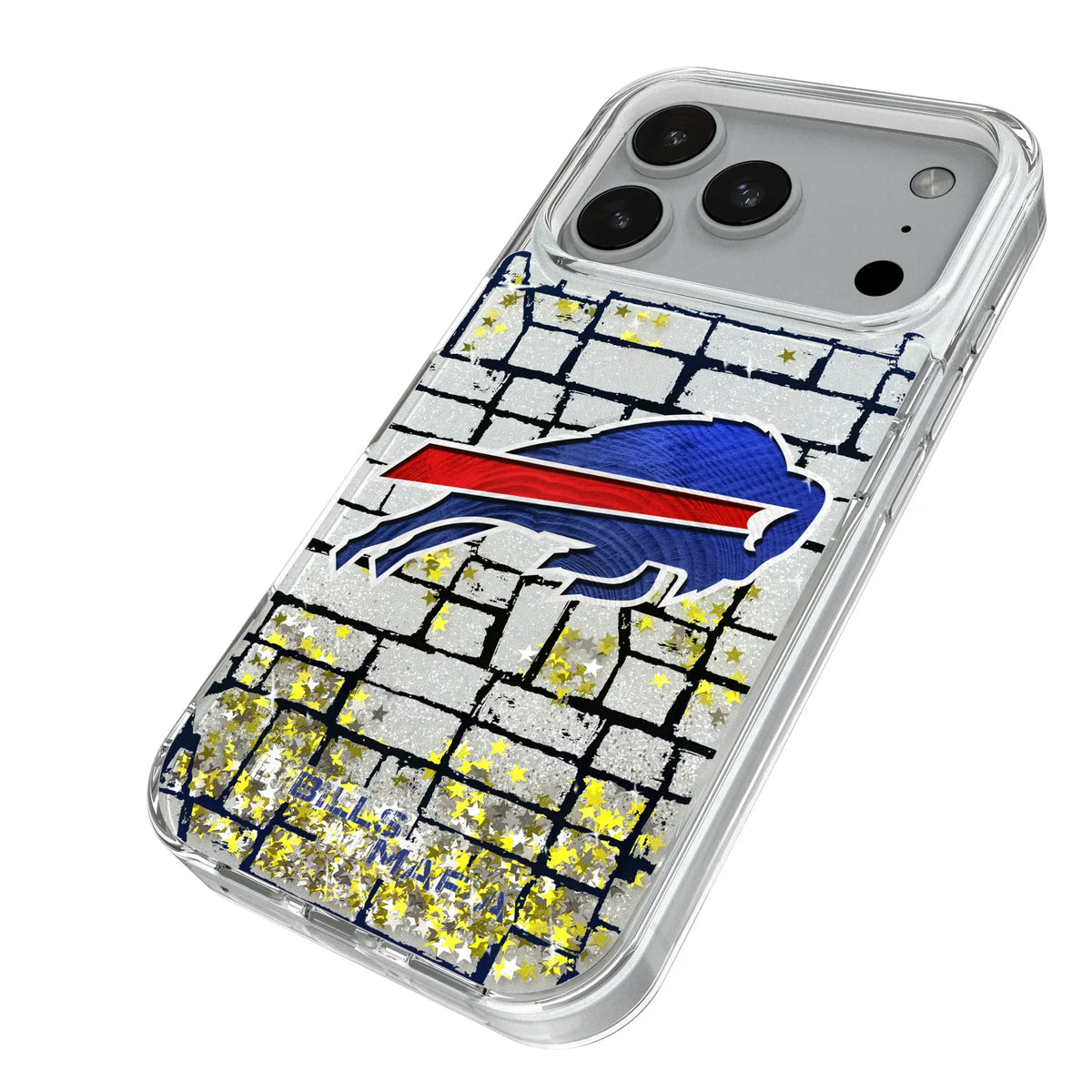 Buffalo Bills Brick Glitter Phone Case for Apple iPhone