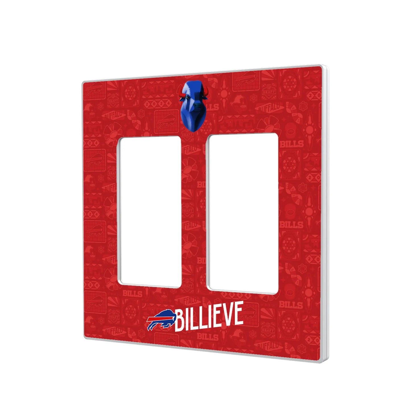 Buffalo Bills Deco Hidden-Screw Light Switch Plate