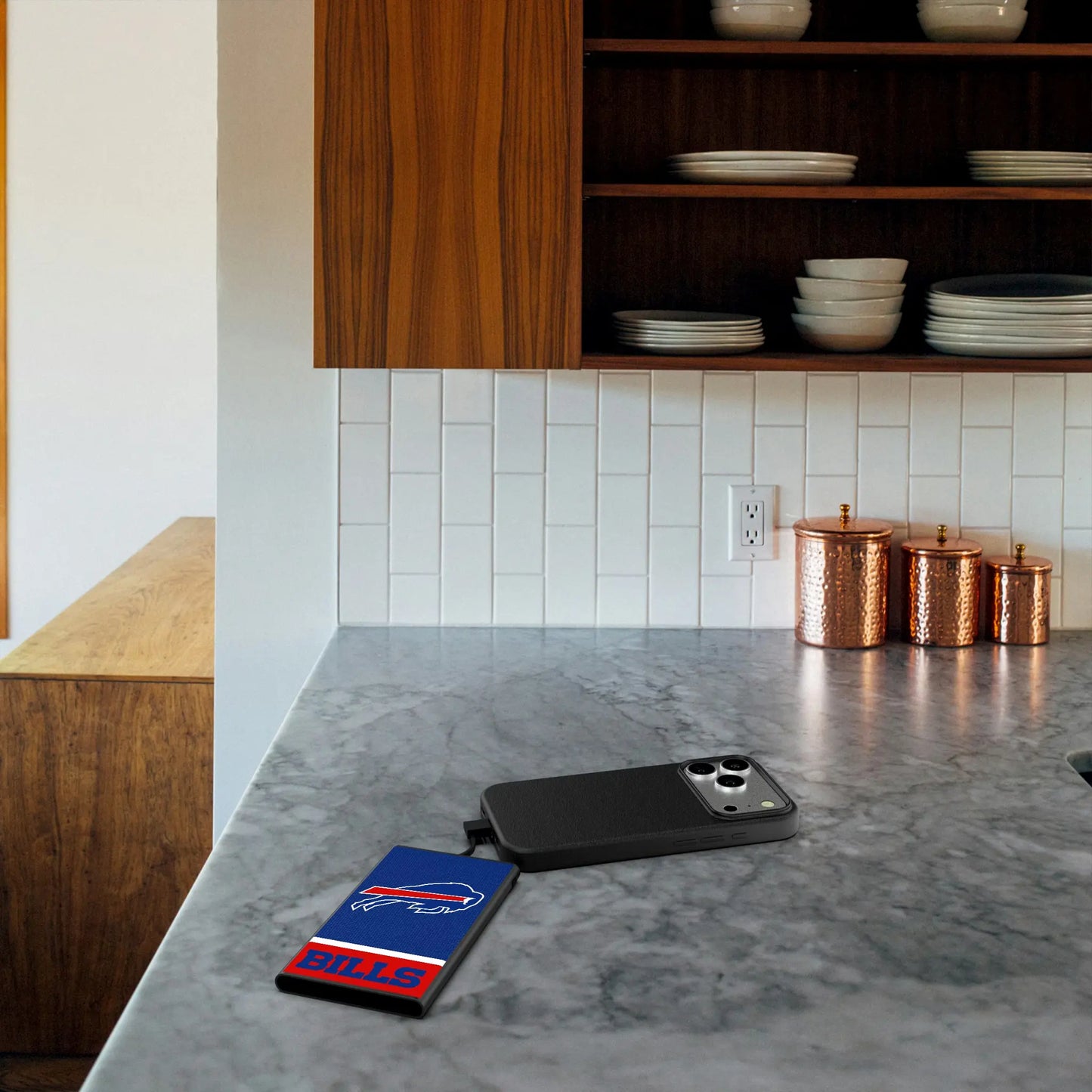 Buffalo Bills Endzone Solid 5000mAh Flat Powerbank
