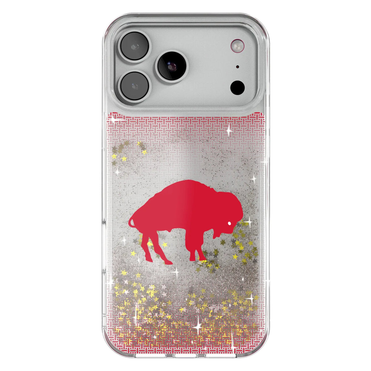 Buffalo Bills Historic Collection Linen Glitter Phone Case for Apple iPhone