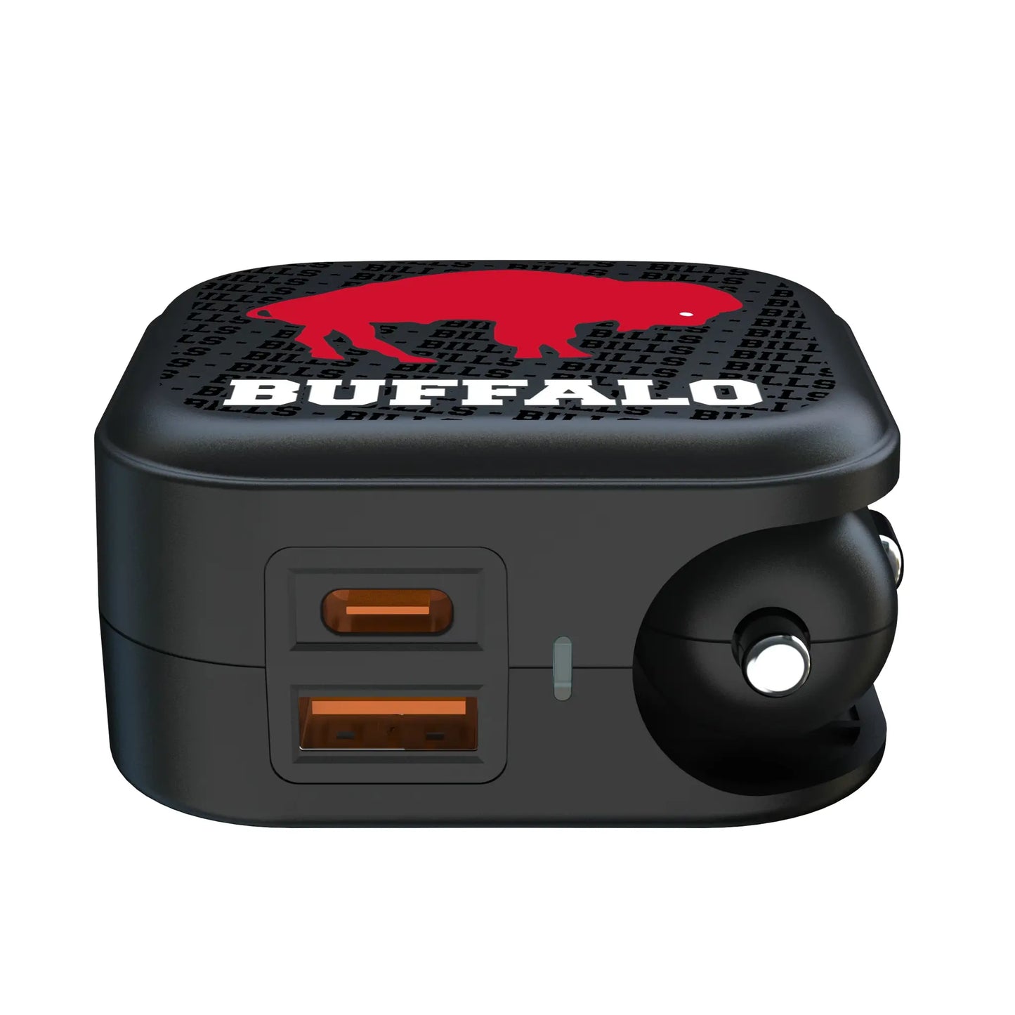 Buffalo Bills Historic Collection Text Backdrop 2 in 1 USB A/C Charger