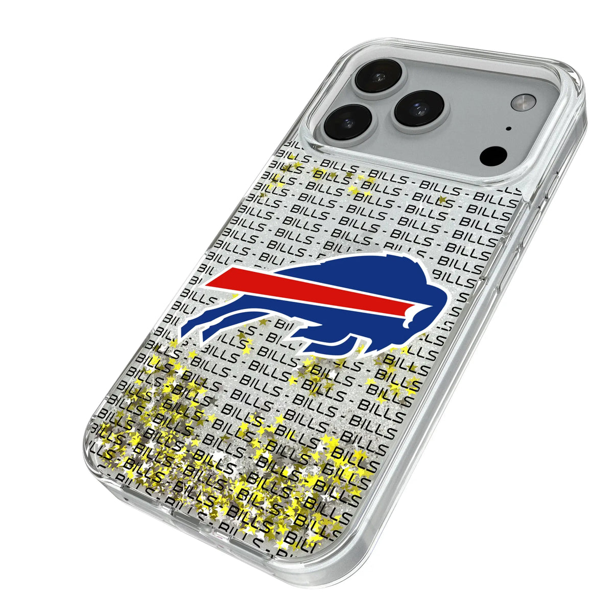 Buffalo Bills Text Backdrop Glitter Phone Case for Apple iPhone