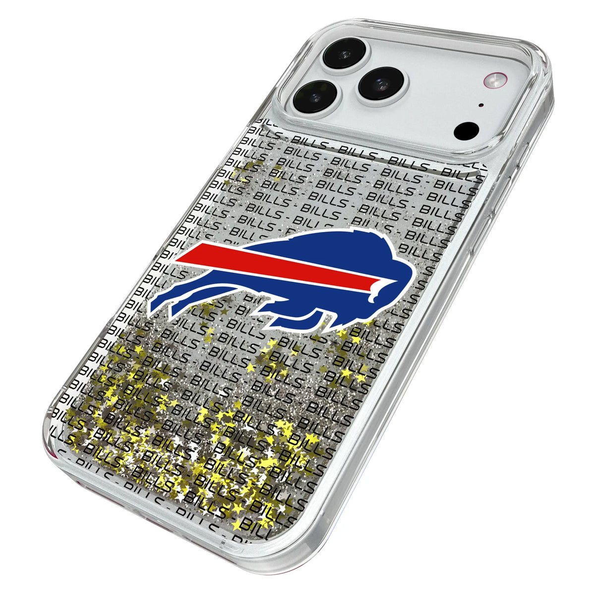Buffalo Bills Text Backdrop Glitter Phone Case for Apple iPhone
