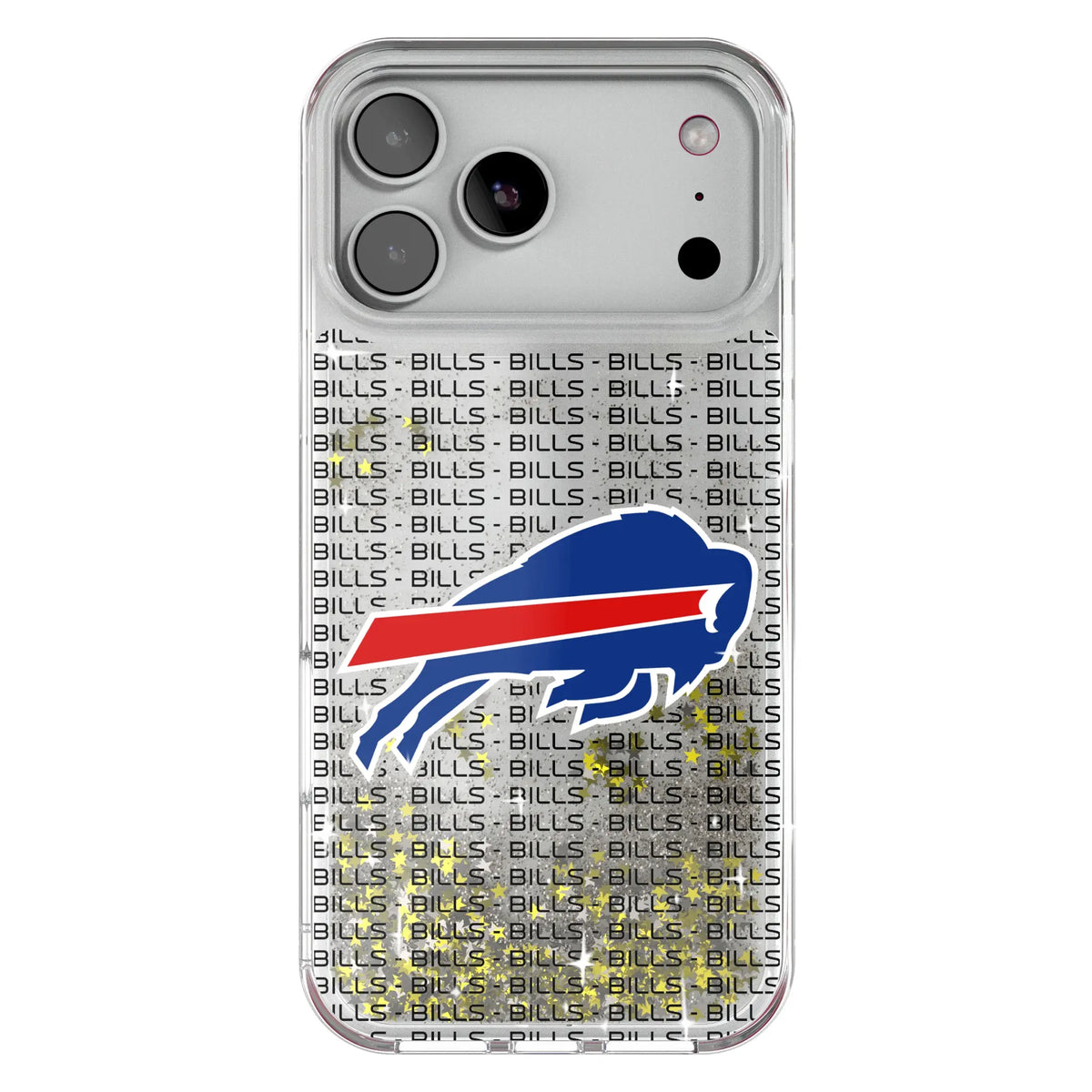 Buffalo Bills Text Backdrop Glitter Phone Case for Apple iPhone
