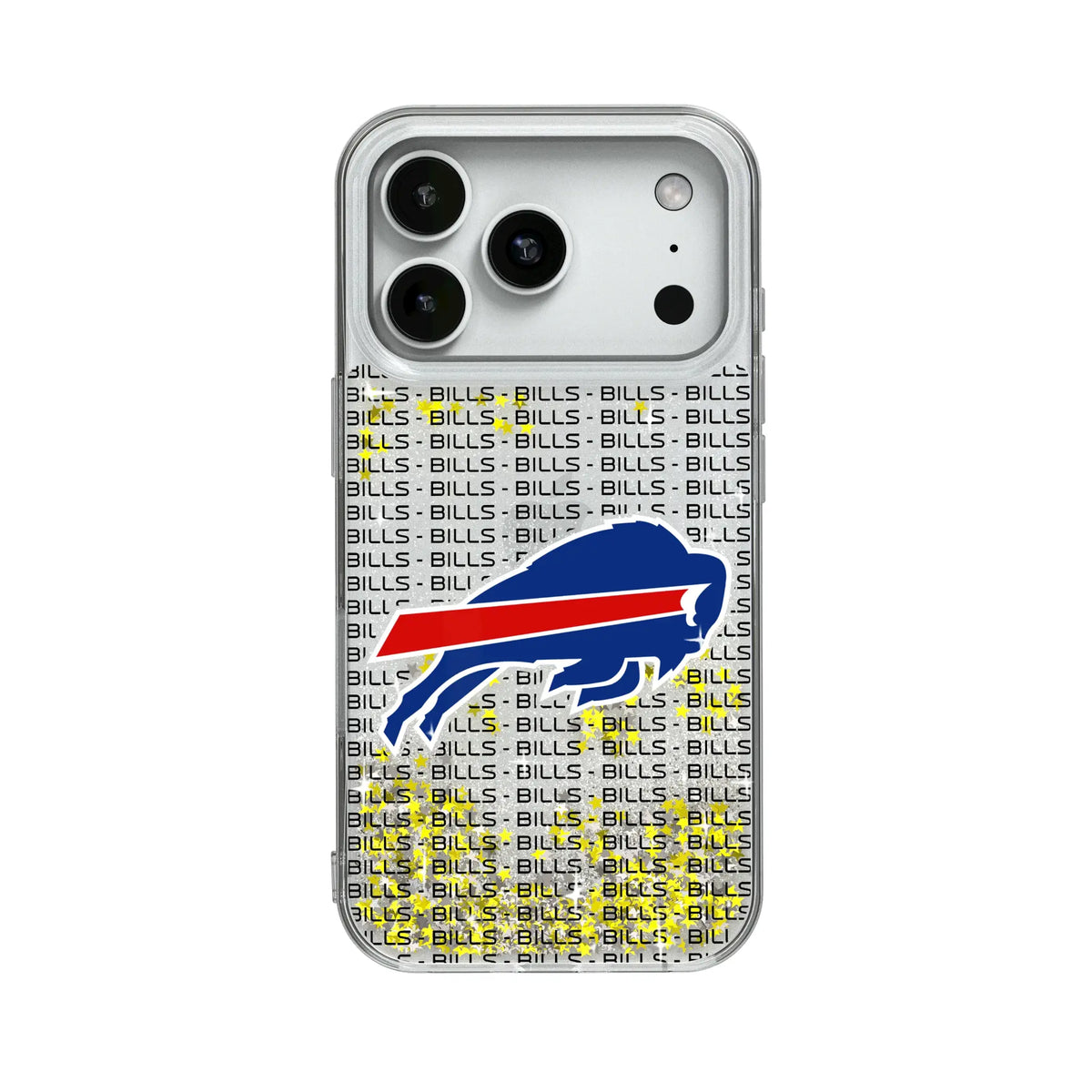 Buffalo Bills Text Backdrop Glitter Phone Case for Apple iPhone