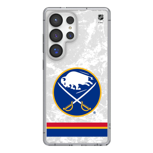 Buffalo Sabres Ice Stripe Clear Phone Case for Samsung Galaxy