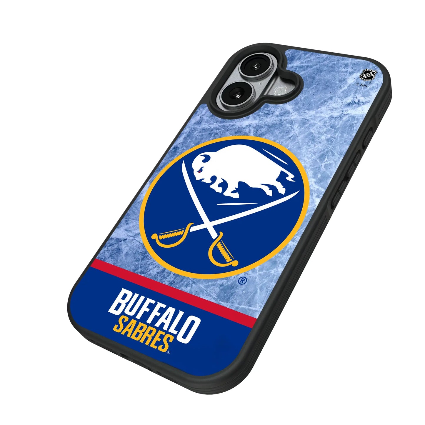 Buffalo Sabres Ice Wordmark Bump Phone Case for Apple iPhone