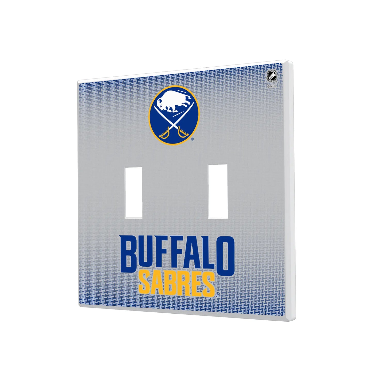 Buffalo Sabres Linen Hidden-Screw Light Switch Plate