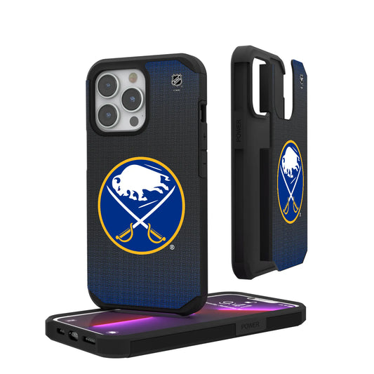 Buffalo Sabres Linen Rugged Phone Case for Apple iPhone