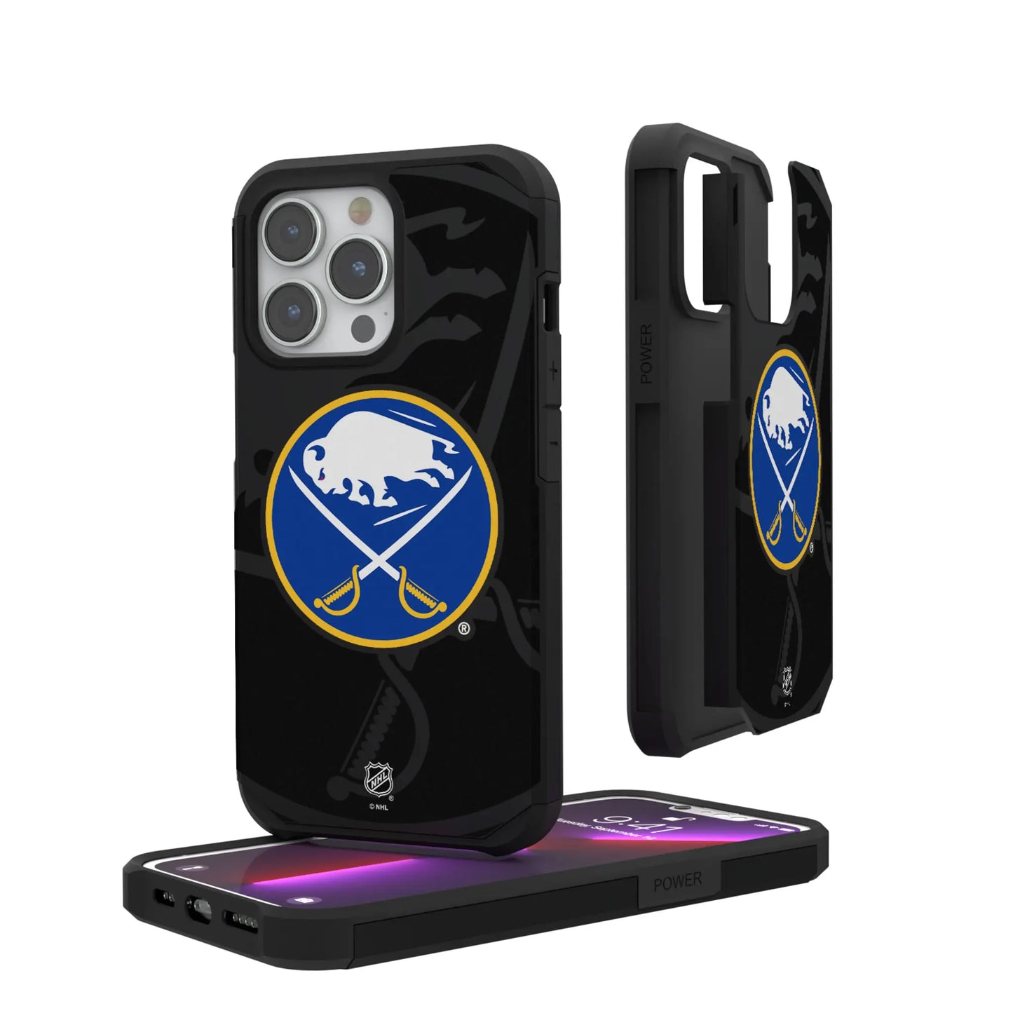 Buffalo Sabres Monocolor Tilt Rugged Phone Case for Apple iPhone