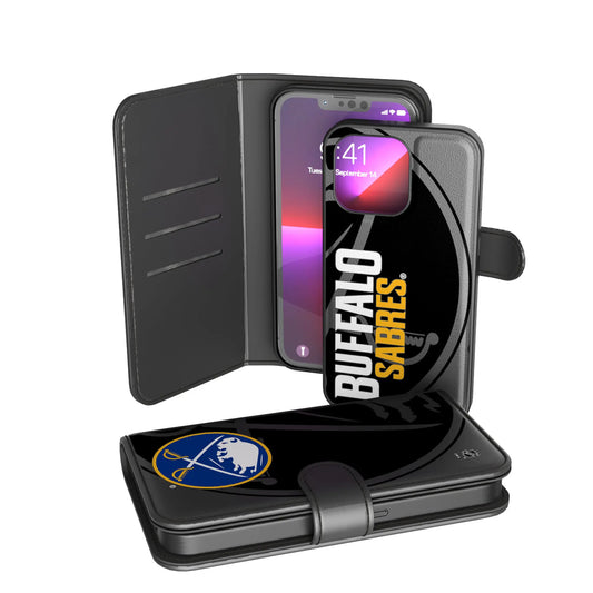 Buffalo Sabres Monocolor Tilt Wallet Phone Case for Apple iPhone